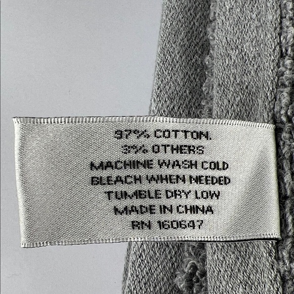 Ecoexistence Oversized Bath Towels Set of 2 Gray eco-melange Cotton 30 x 58 NEW - Picture 7 of 7